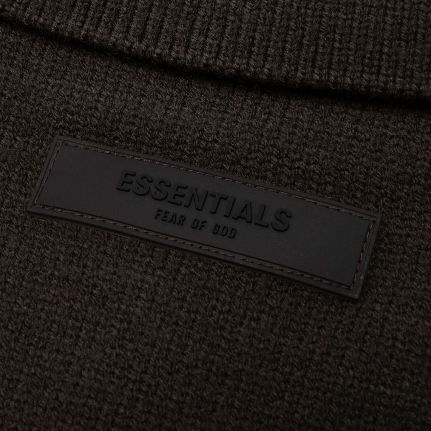 Knit L S Polo Off Black
