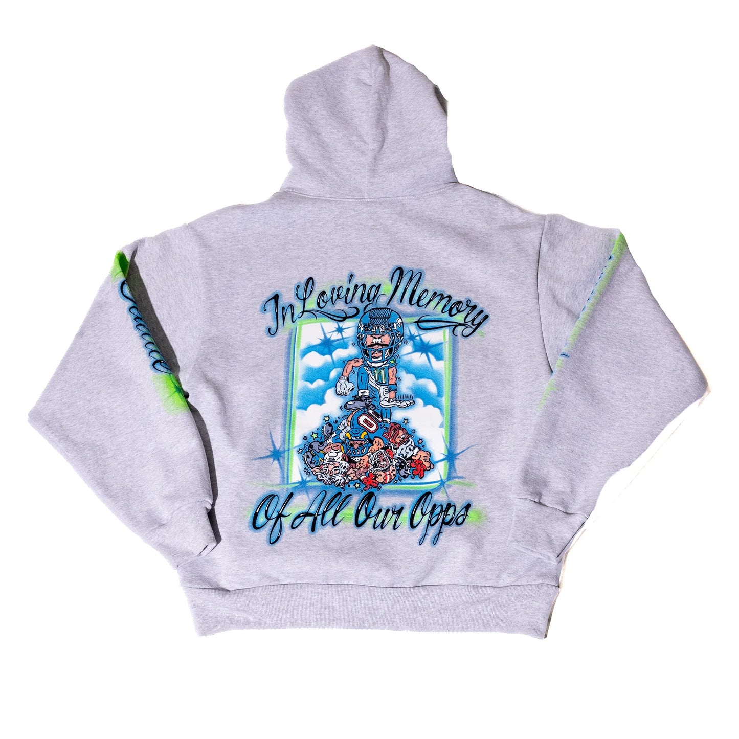HOMETEAM BIG GAME HOODIE GREY