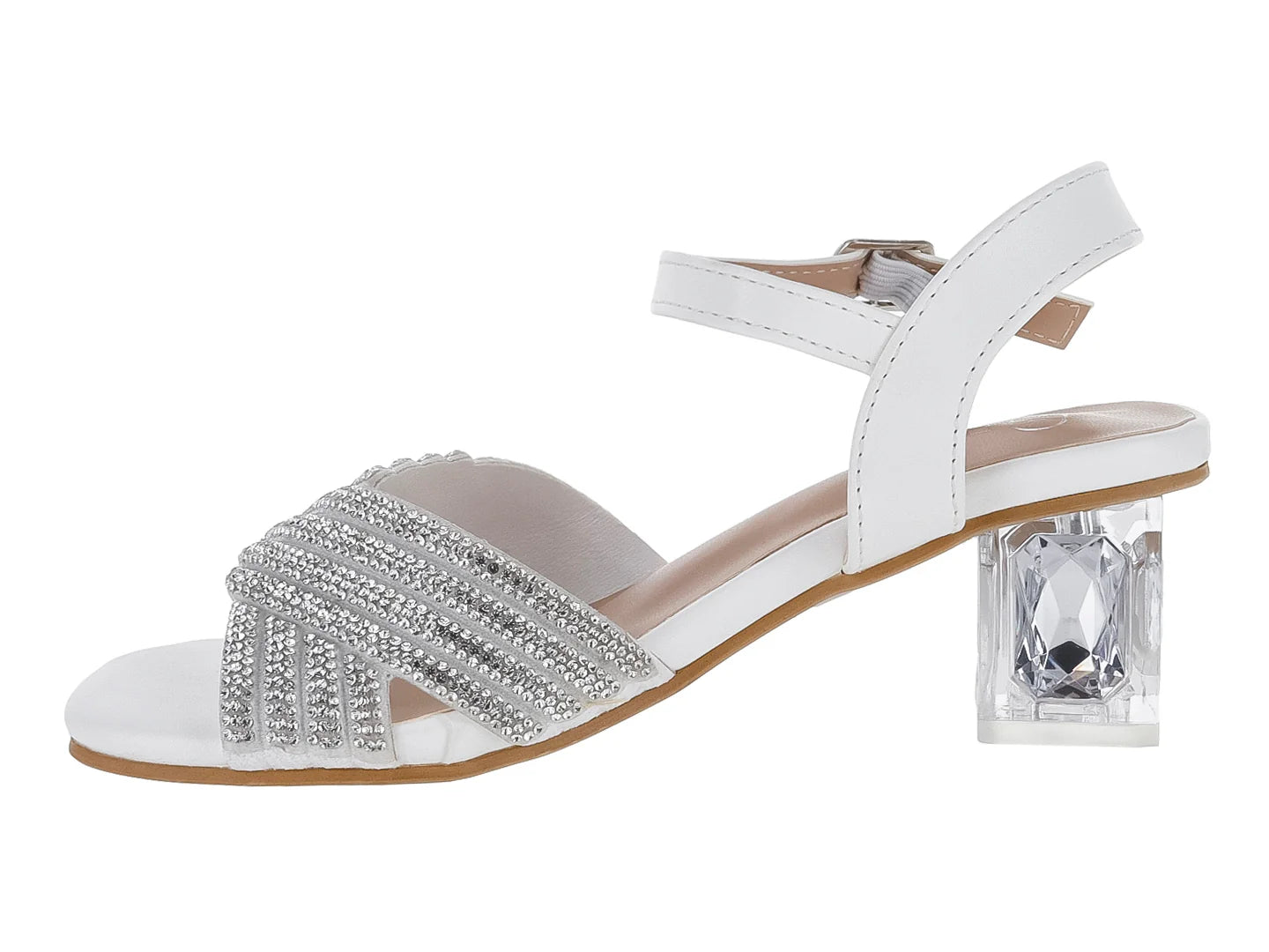 Sandalias Elegantes ROZE Blancas para Niña