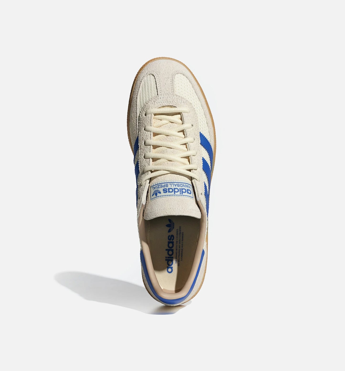 Handball Spezial Mens Lifestyle Shoe Cream White Blue Warm Sandstone