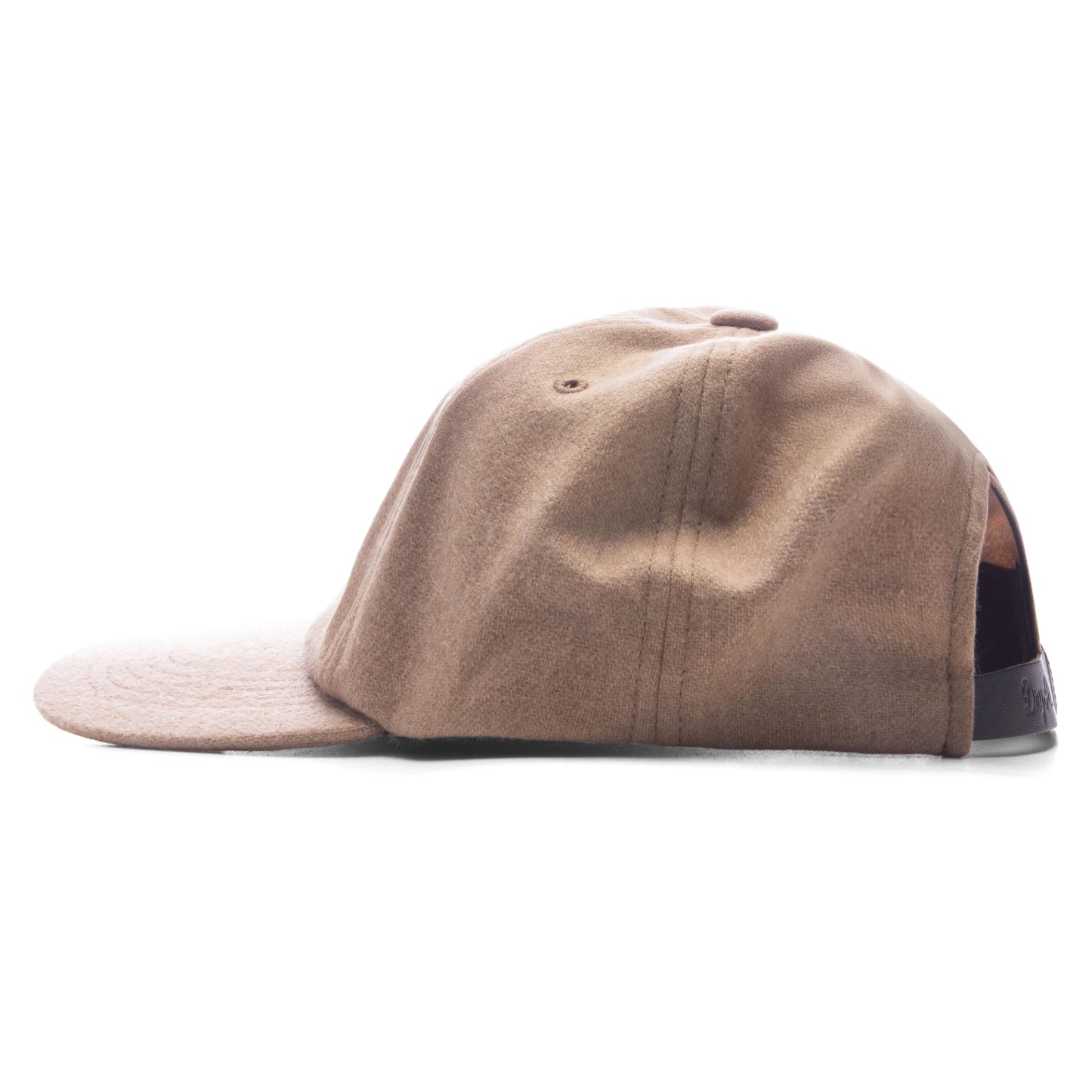 6 Panel Wool Cap Beige