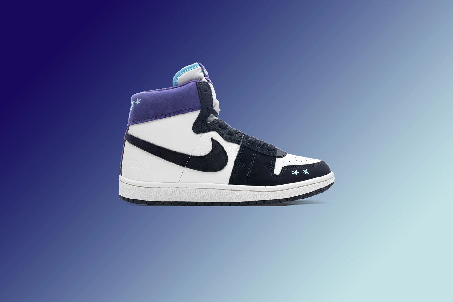 Womens Opium Paris x Jordan Air Ship Hornets Sail Blue Chill Black