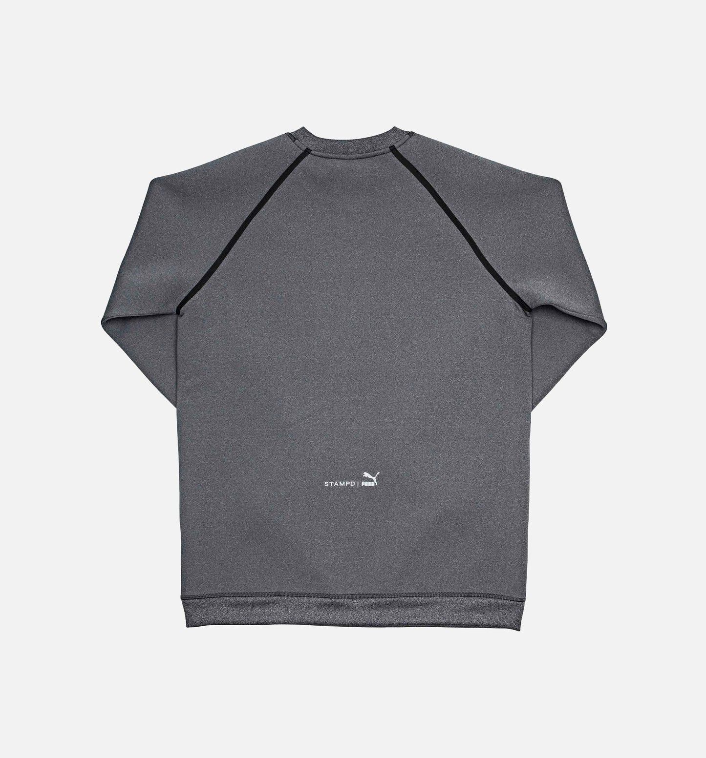 Puma X Stampd Mesh Long Sleeve Mens Crew Grey