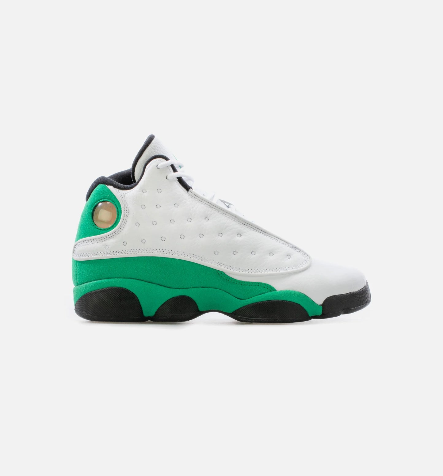 Air Jordan 13 Retro Lucky Green Grade School Lifestyle Shoe White Black Green