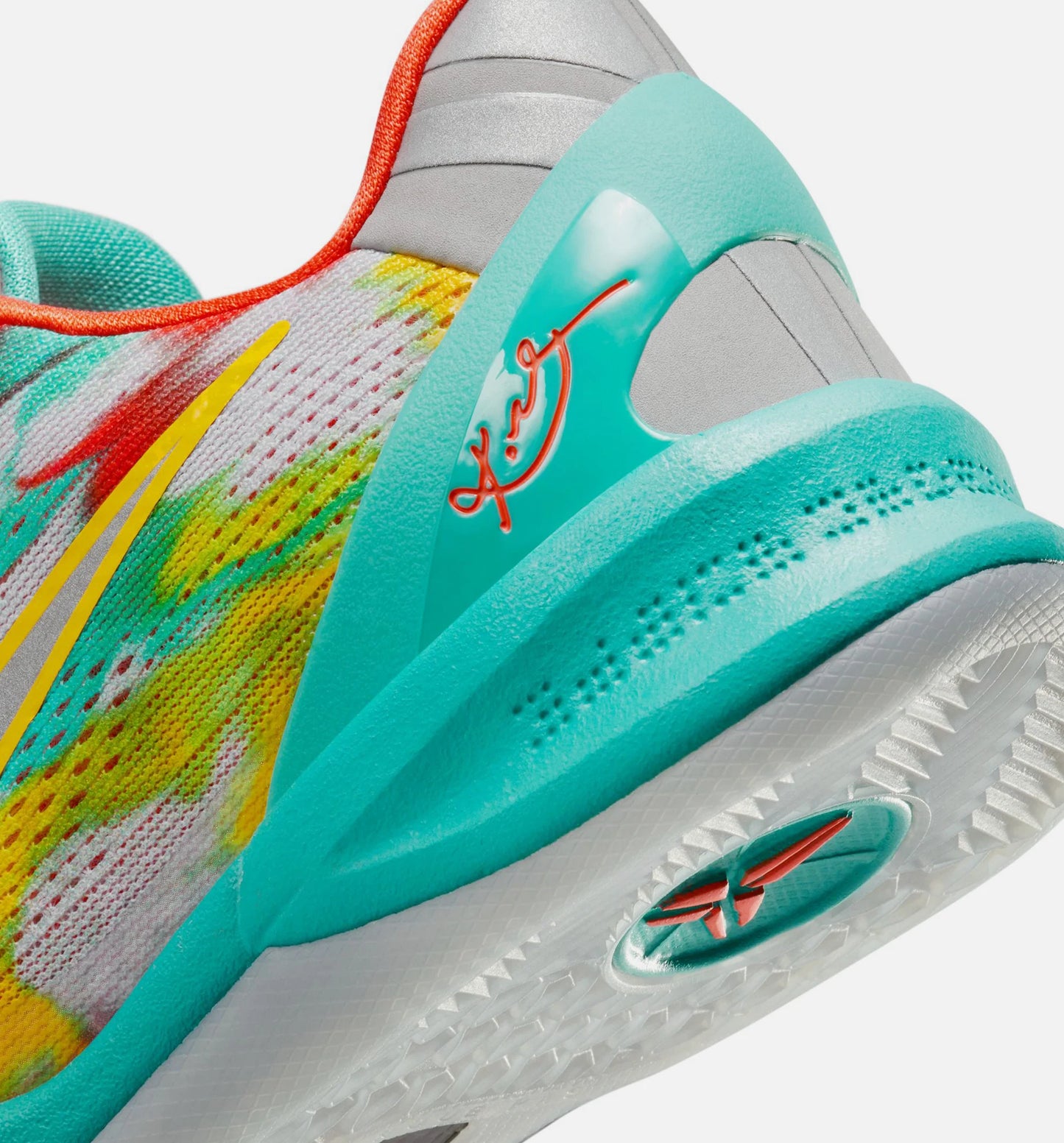 Kobe 8 Protro Venice Beach Grade School Lifestyle Shoe Stadium Grey Metallic Silver Tour Yellow