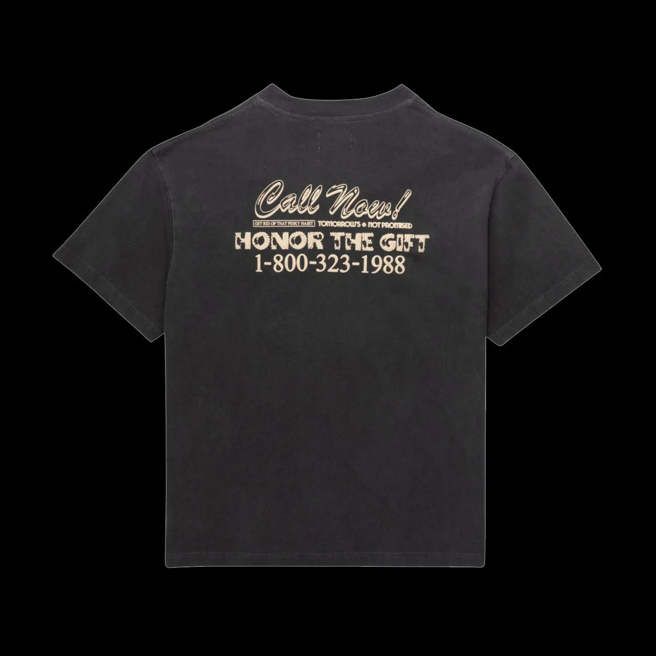 Honor The Gift Procrastination Hotline T Shirt Black