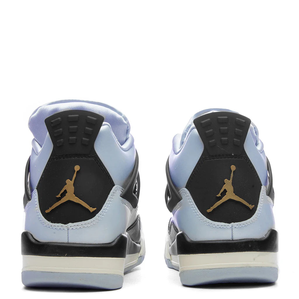 Air Jordan 4 Retro GS Pure Platinum Metallic Gold Black Sail