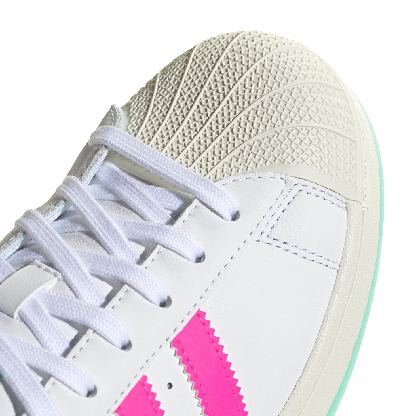 adidas Superstar Messi Mens Soccer Shoes White Pink Aqua