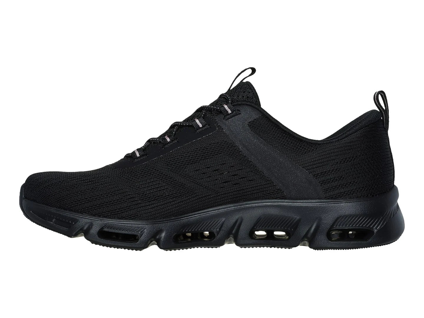 Tenis Skechers Glide Step Gratify Negro con Oro para Mujer