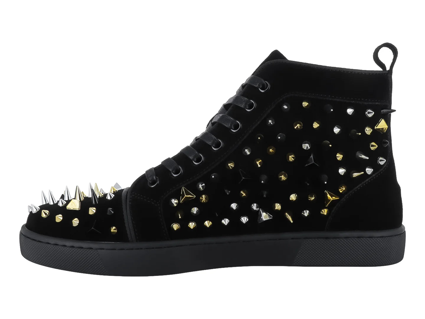 Tenis Barabas Negro con Estoperoles para Hombre