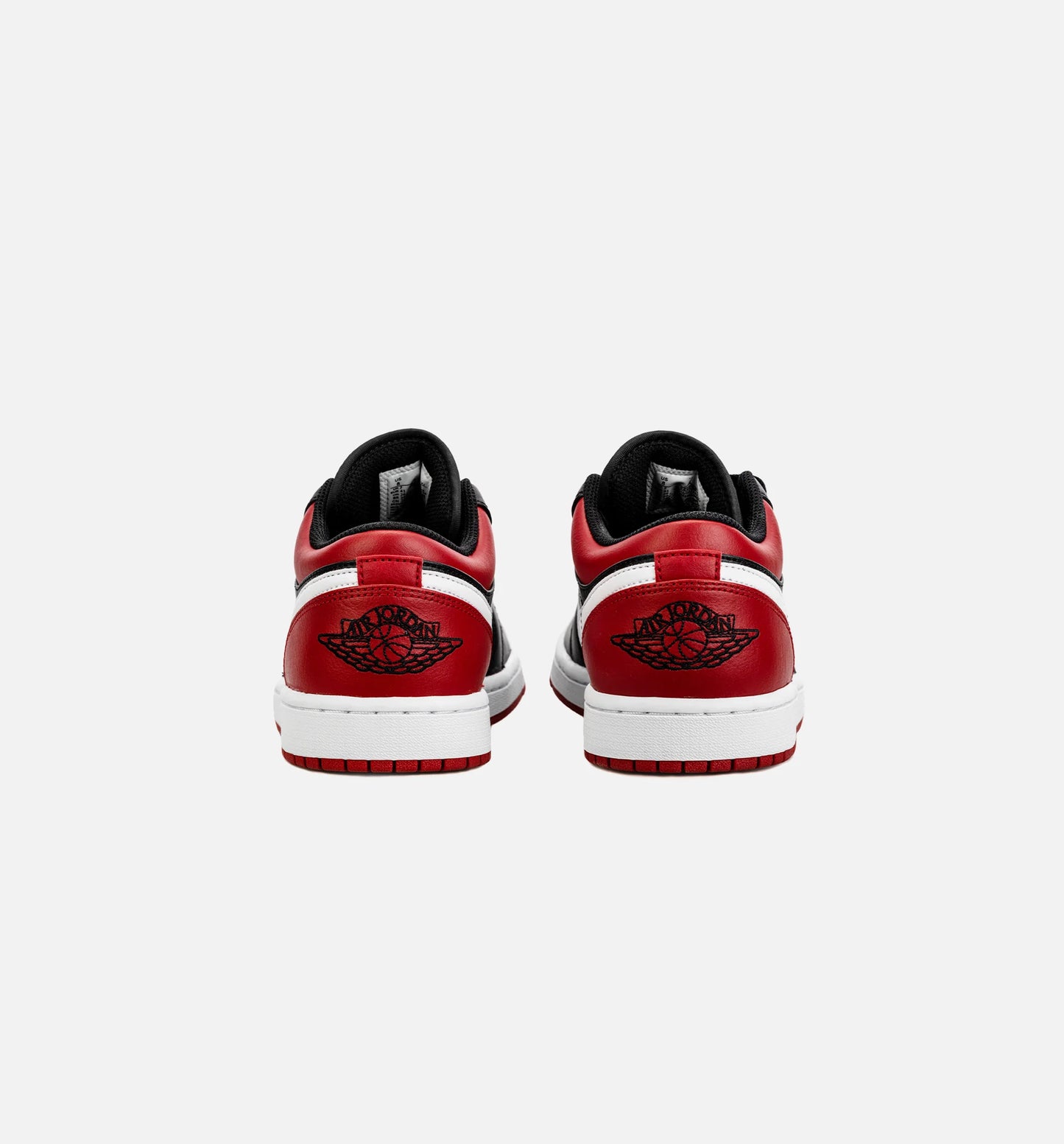 Air Jordan 1 Retro Low Bred Toe Mens Lifestyle Shoe Black Red