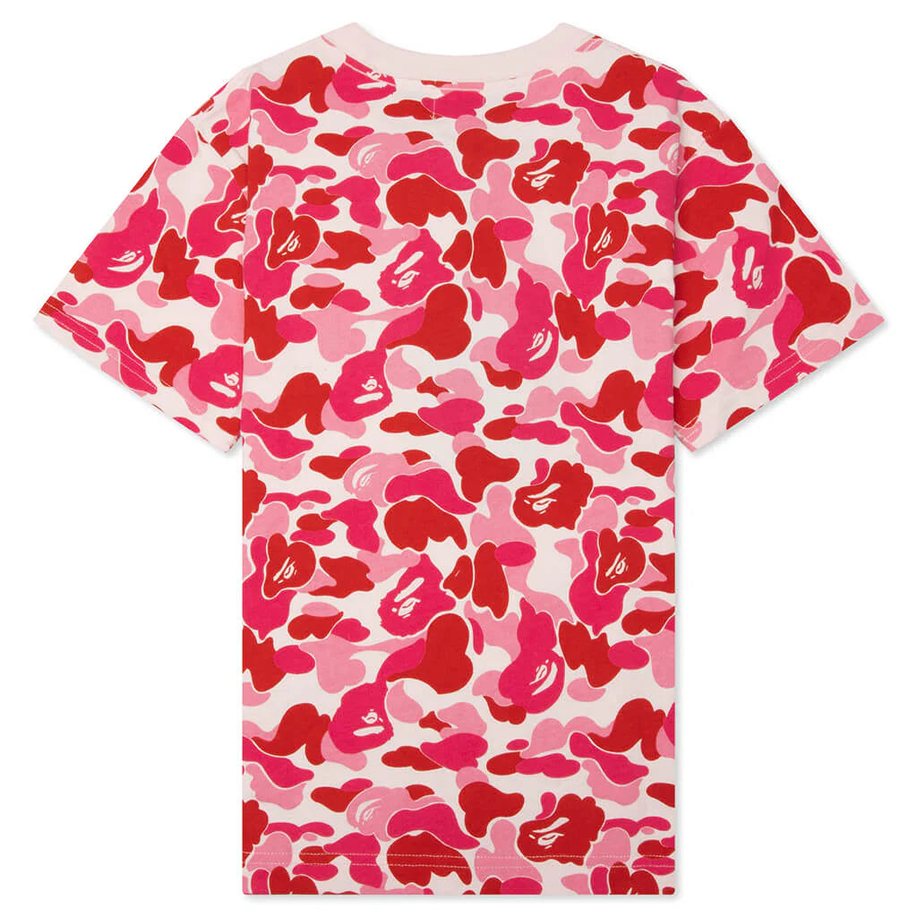 Kids ABC Camo Ape Milo One Point Tee Pink