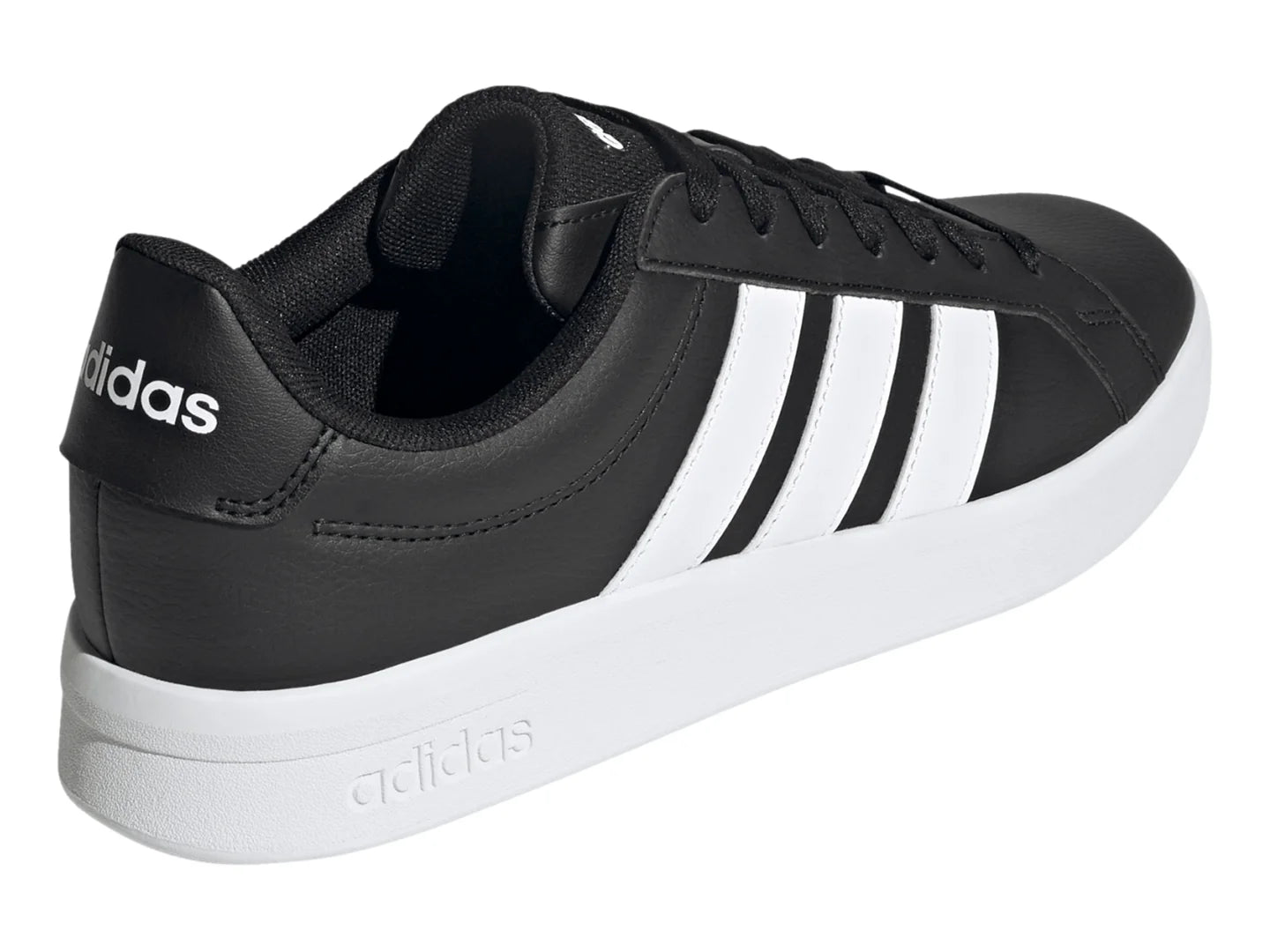 Tenis Adidas Grand Court Base 30 Negro y Blanco para Hombre