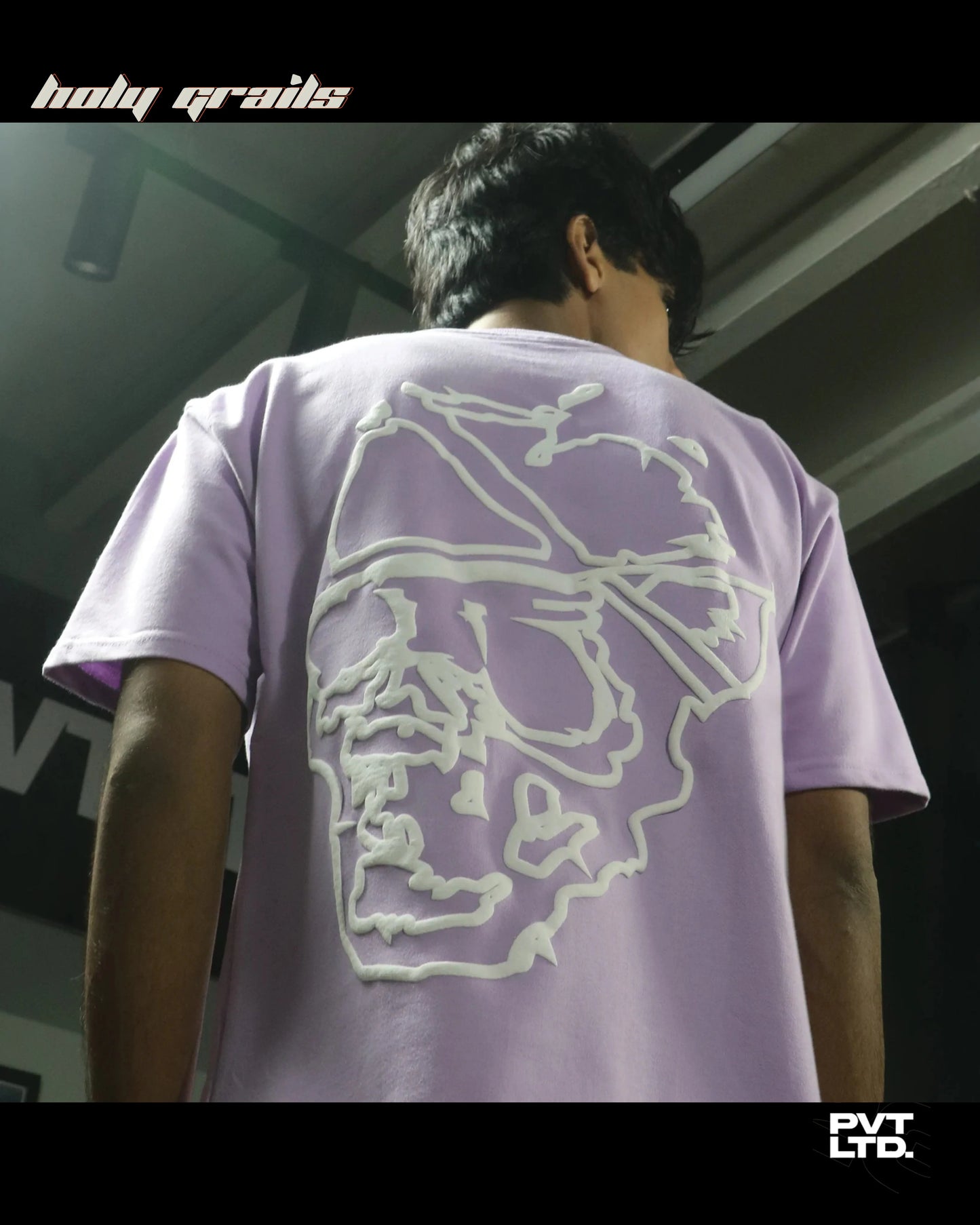 Skull Circuit Lilac Tee HG x Pvt Ltd