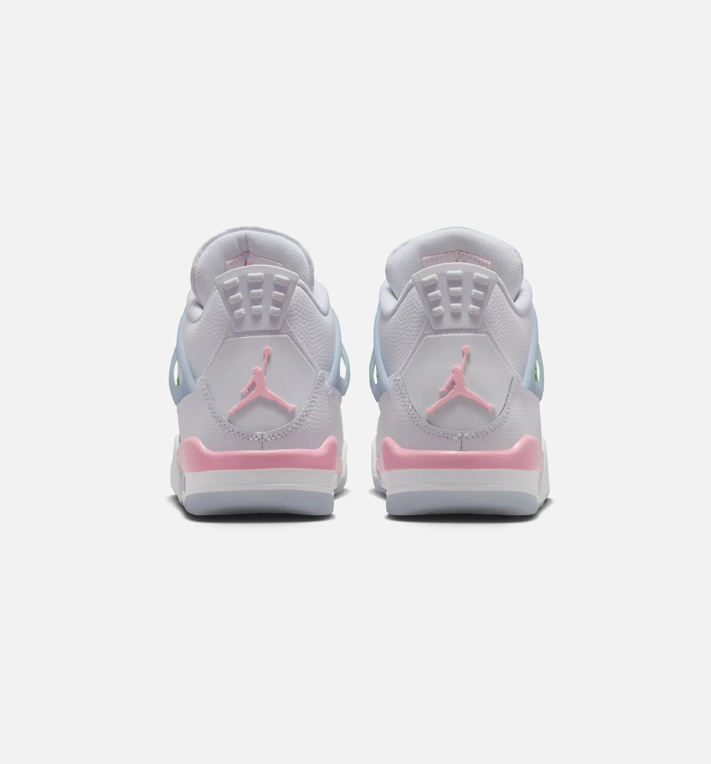 Air Jordan 4 Retro Medium Soft Pink Grade School Lifestyle Shoe White Medium Soft Pink Half Blue