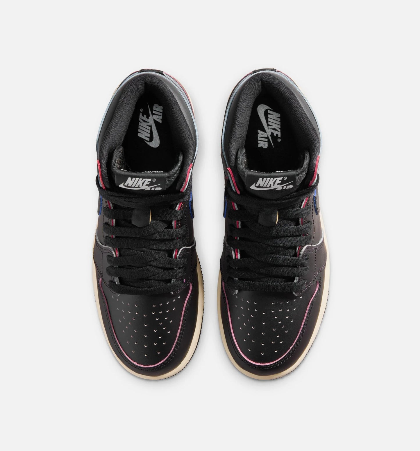 Air Jordan 1 Retro High OG Black and Muslin Grade School Lifestyle Shoe Black Black Muslin