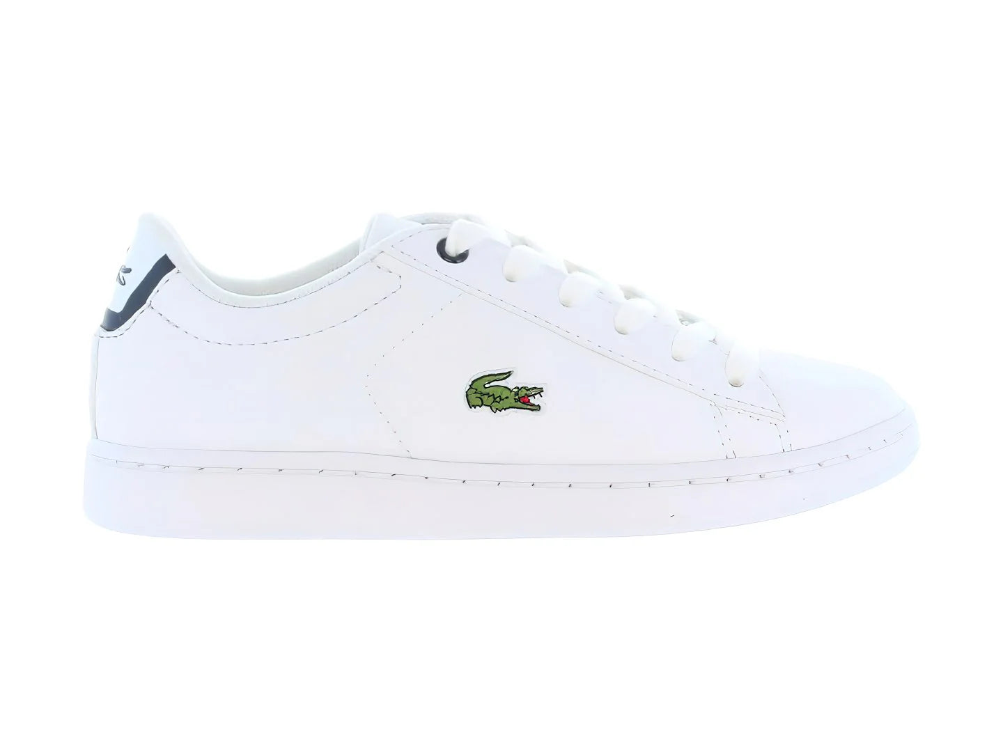 Tenis Lacoste Carnaby Evo Blanco y Azul para Niño