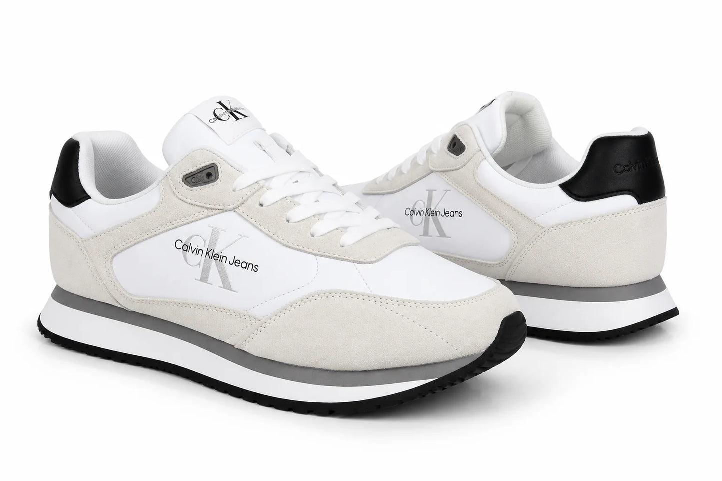 Calvin Klein Jeans Retro Runner Blanc Beige