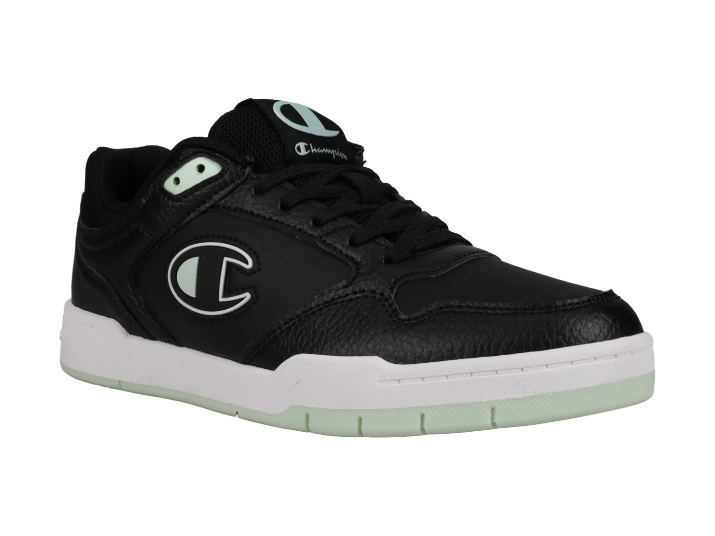 Tenis Champion Arena Lo Negro con Menta para Mujer