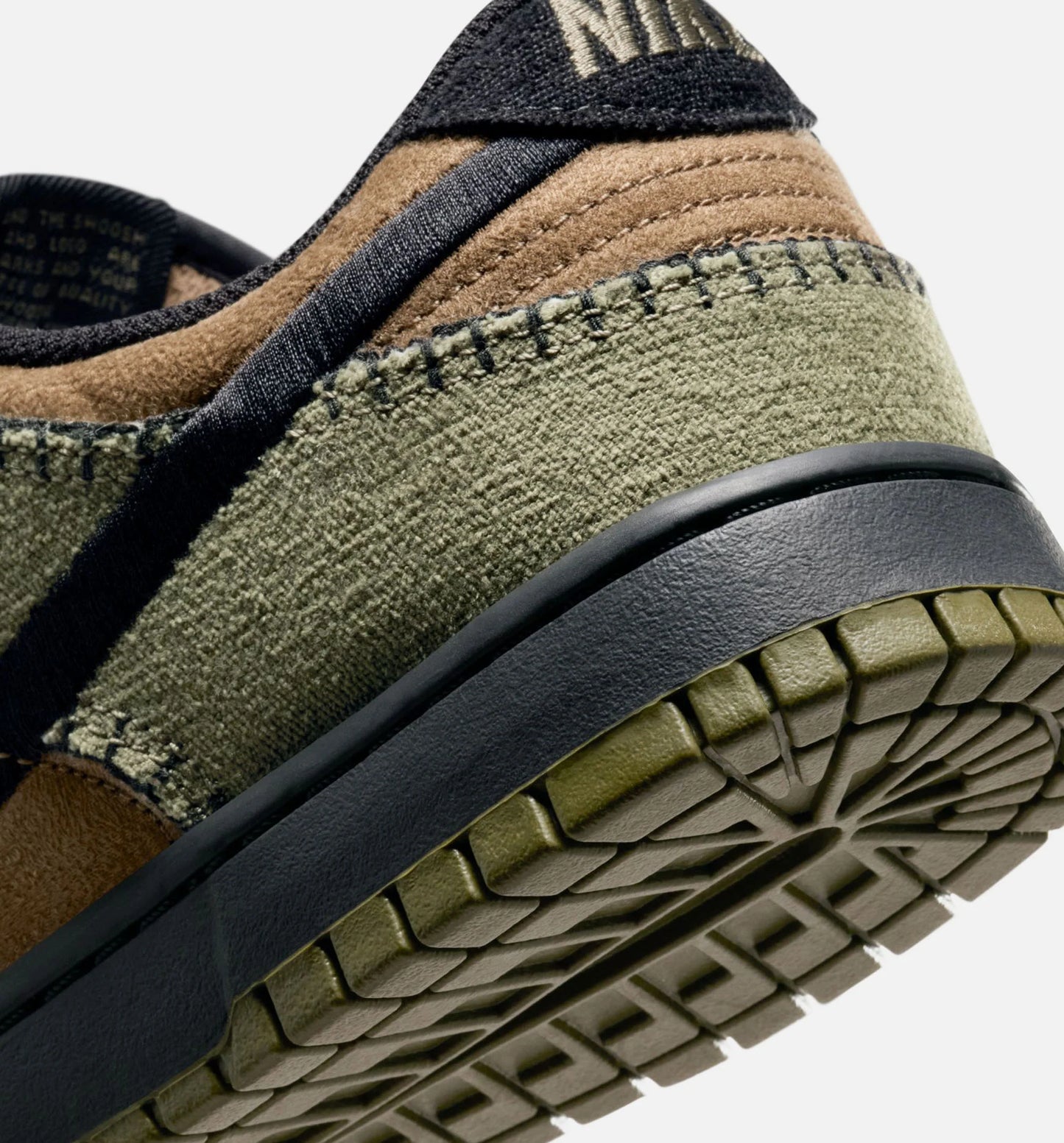Dunk Low Retro Camo Olive Mens Lifestyle Shoe Brown Kelp Black Medium Olive