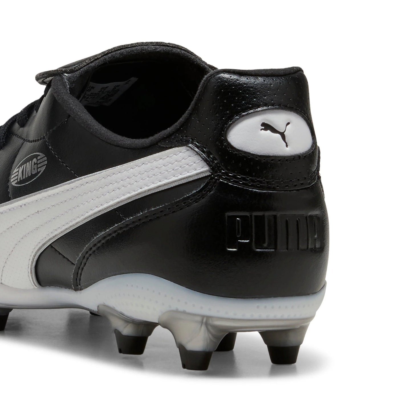 PUMA King Liga FG AG Firm Multi Ground Soccer Cleats Black White