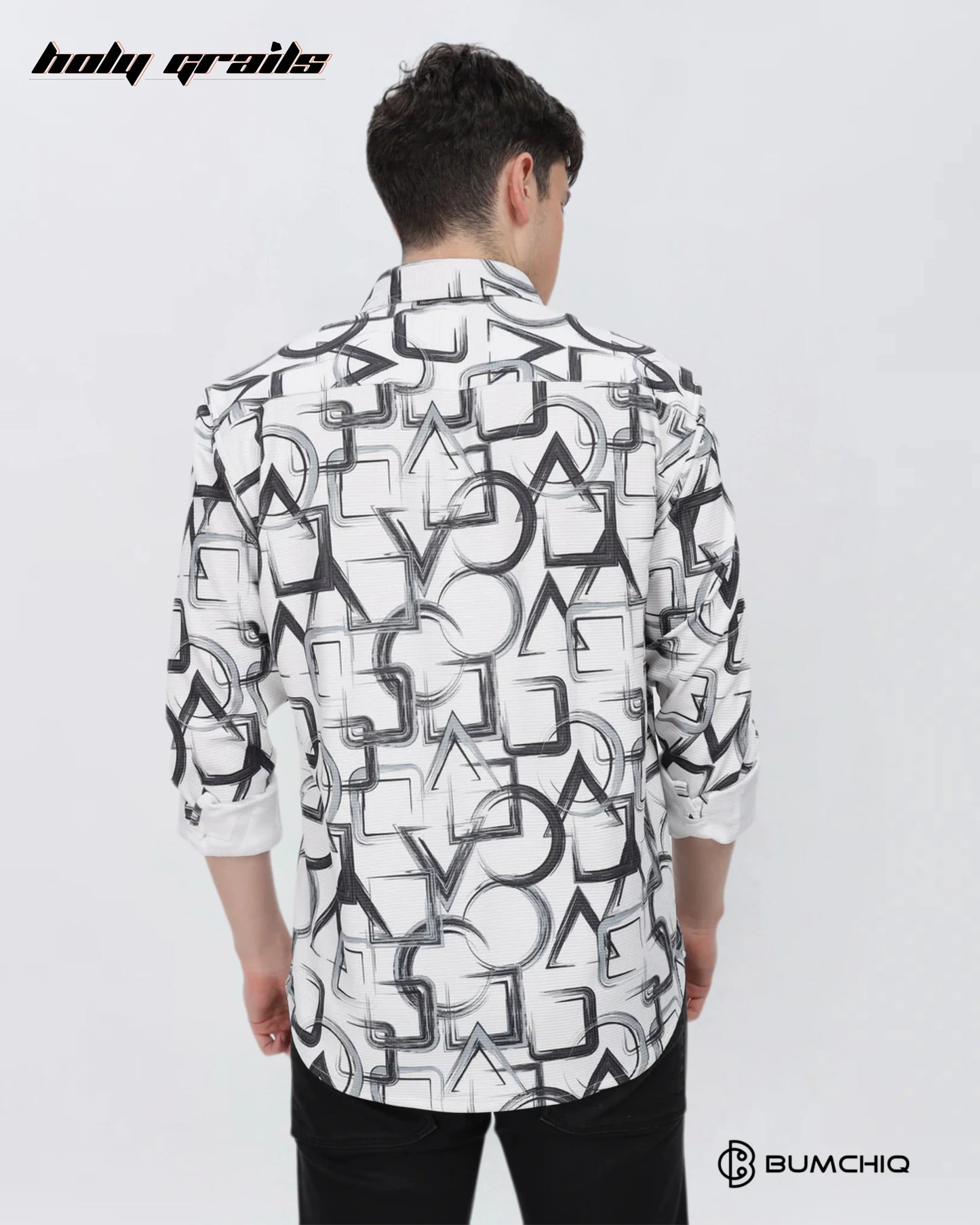 Black Geometrical Shirt HG x Bumchiq