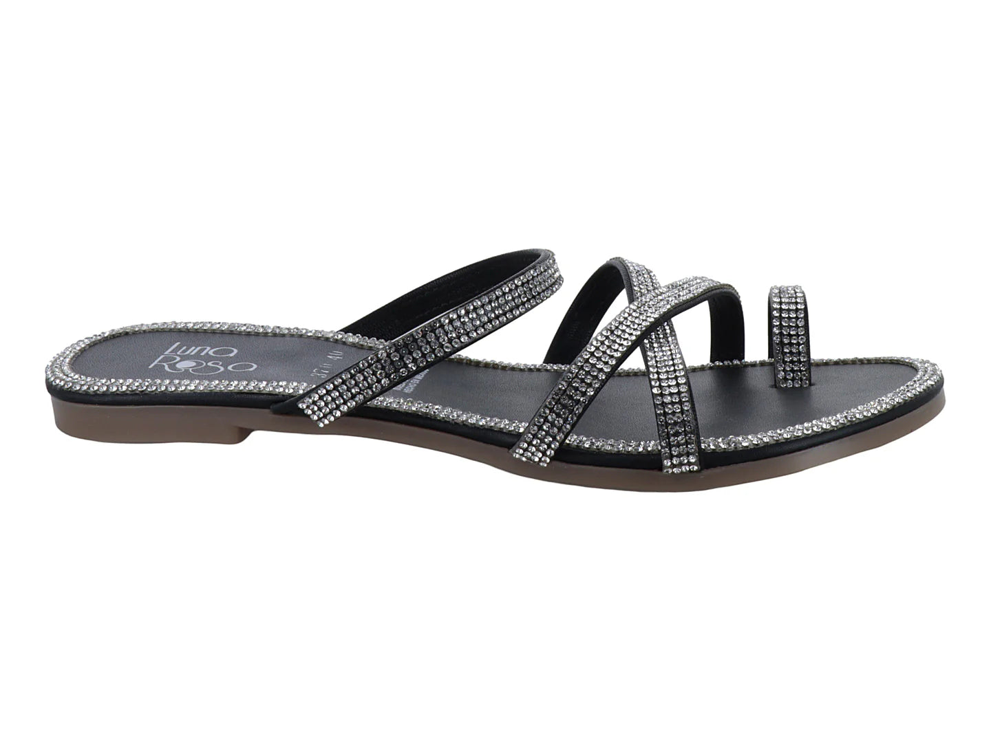 Sandalias Luna Rosa Piedra Plata para Mujer