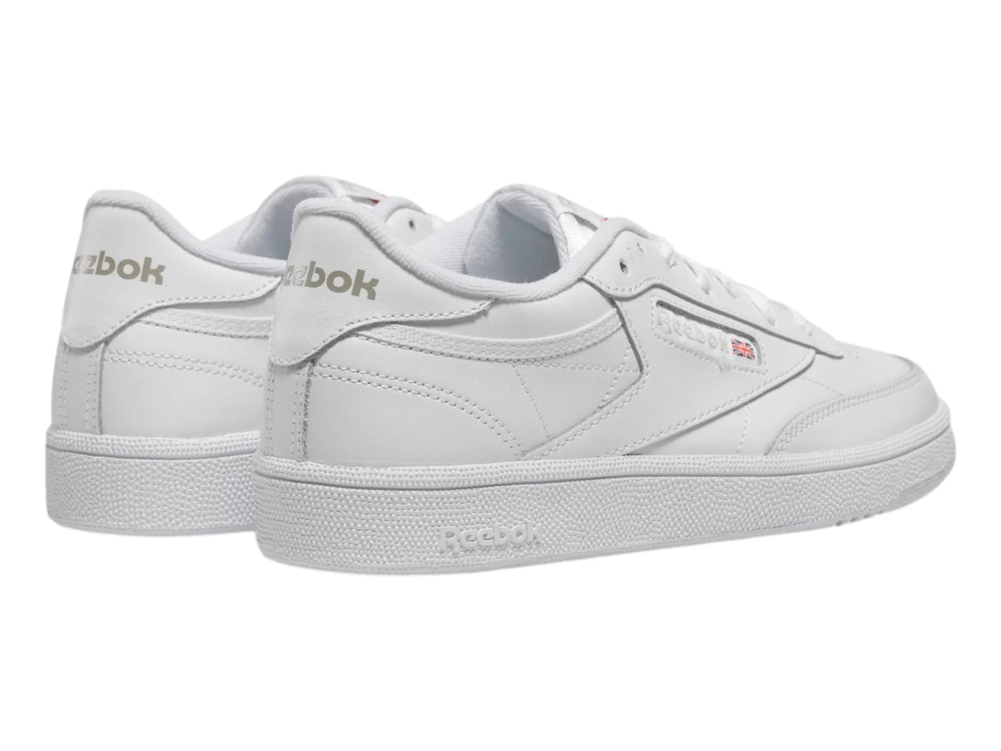 Tenis Reebok Club C 85 Blanco y Gris para Mujer