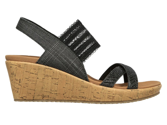 Sandalias Skechers Cali Negro para Mujer
