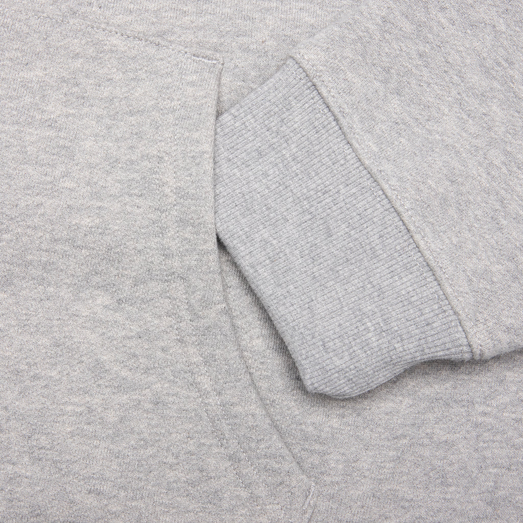 Star A Zip Up Hoodie Heather Grey