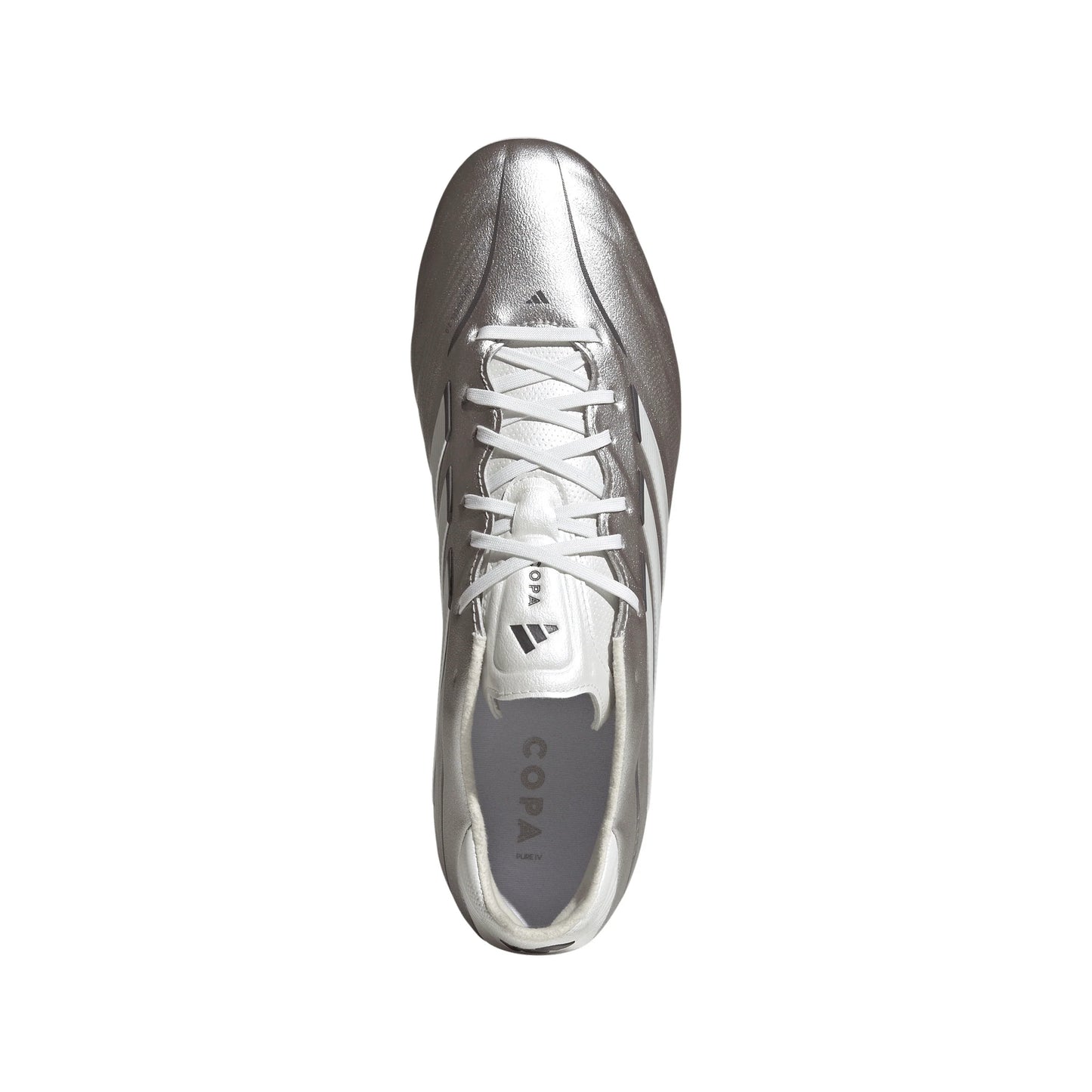 adidas Copa Pure IV Pro FG Firm Ground Mens Soccer Cleats Metal Silver