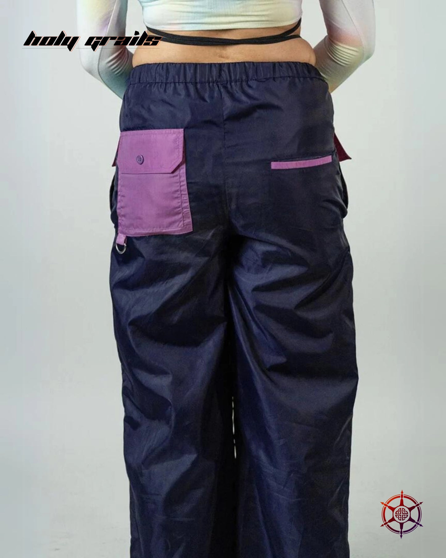 Marine Plum Volume Pants HG x Duskin