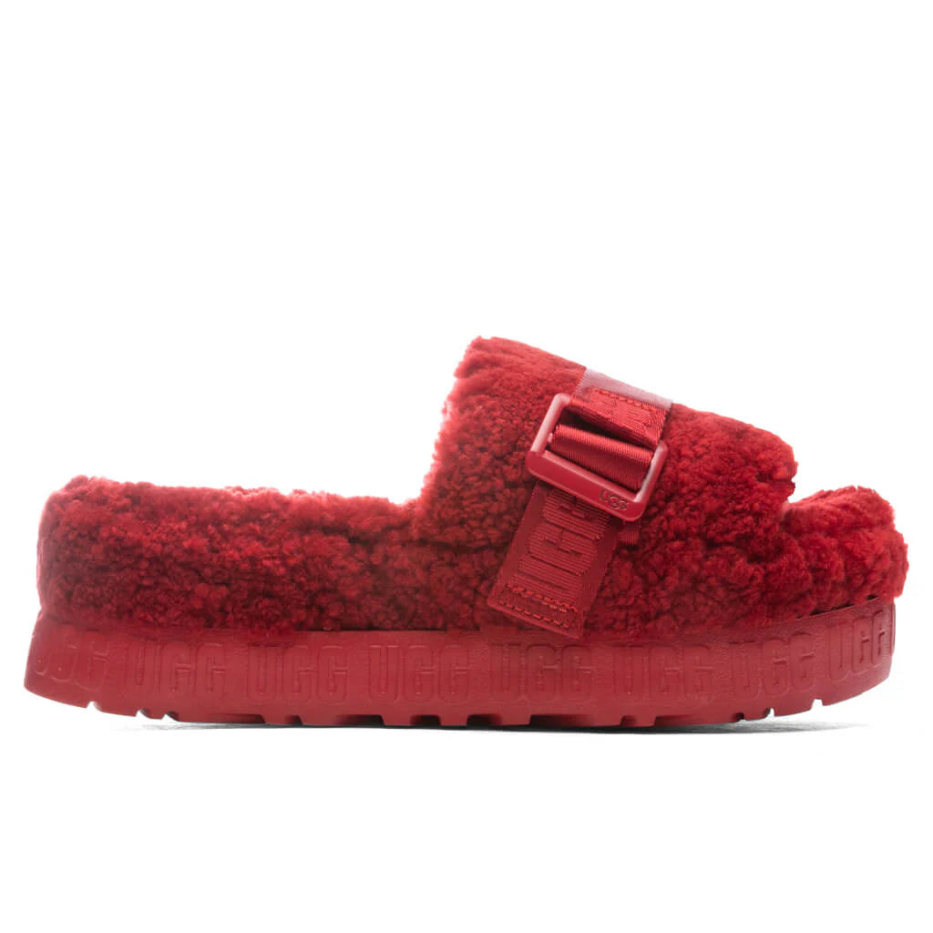 Womens Fluffita Slipper Ribbon Red