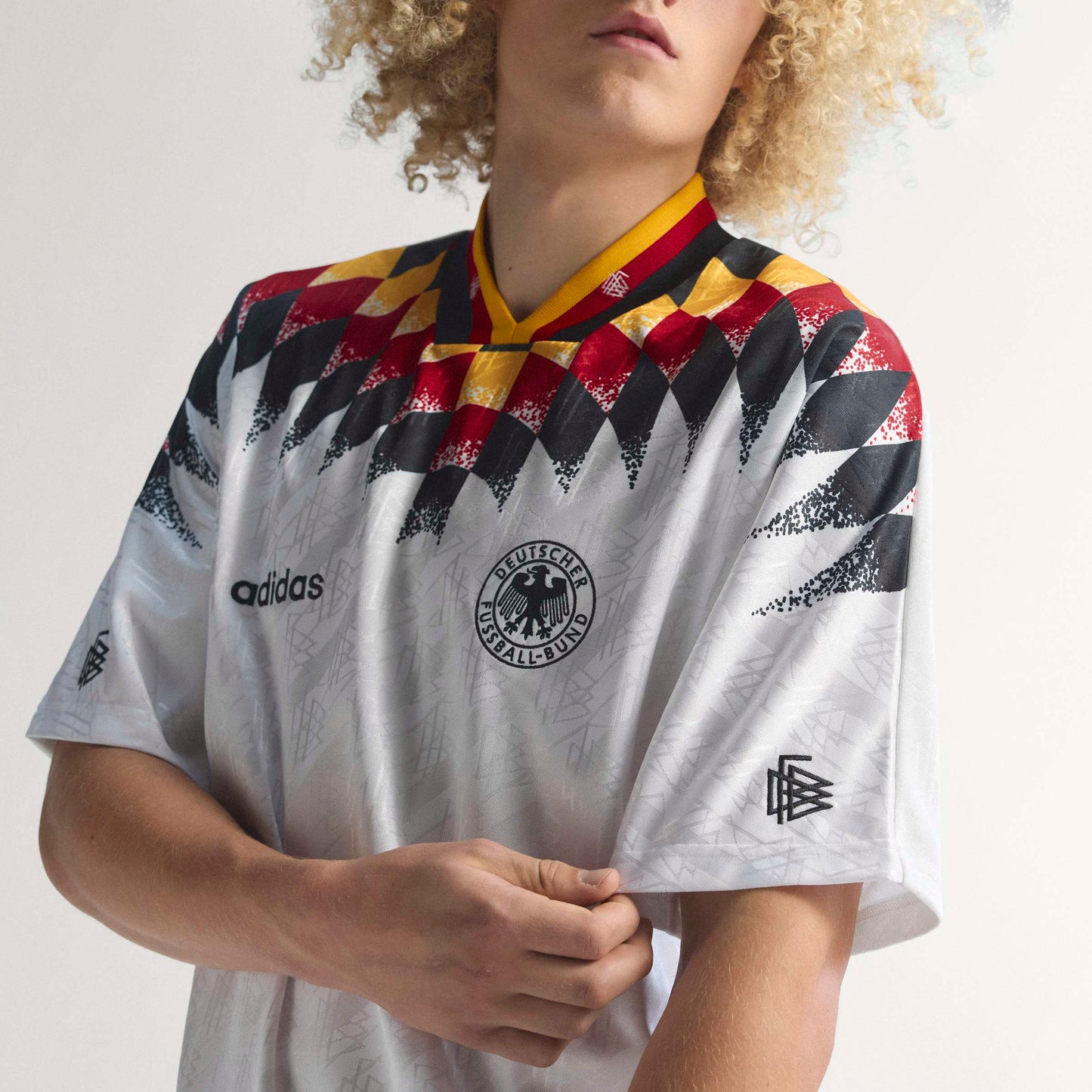 adidas Germany Home 1994 Mens Soccer Jersey White Black Red