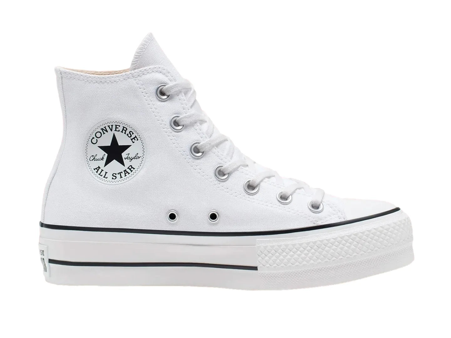 Tenis Converse Chuck Taylor All Star Lift Hi Blancos para Mujer
