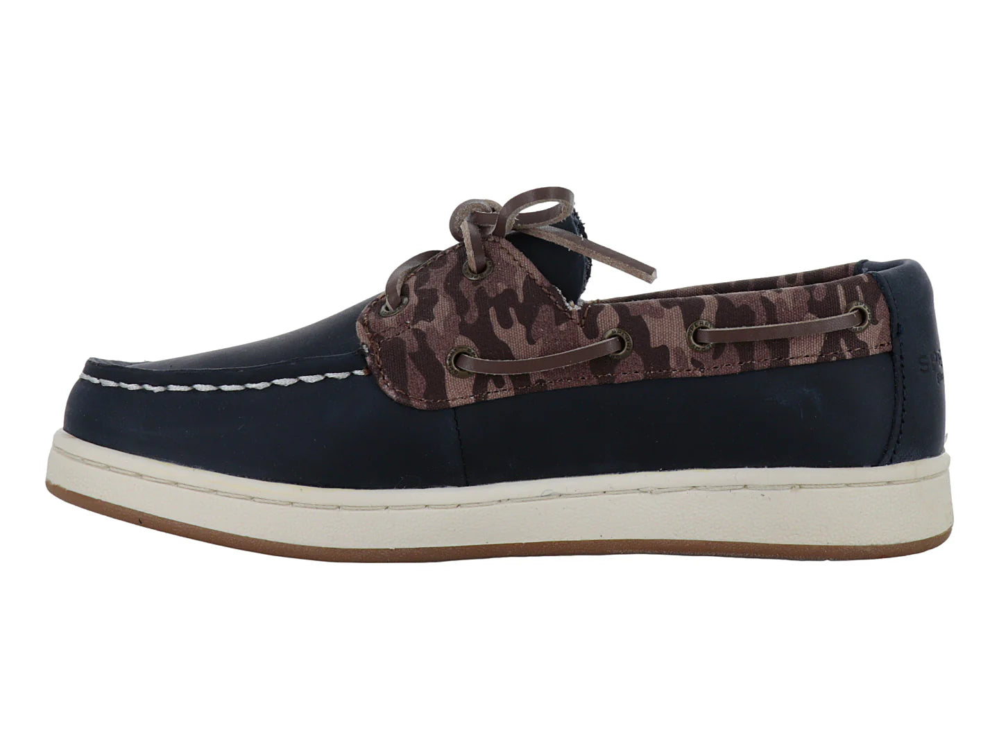 Zapatos Barco Sperry Cup II Café y Azul para Niño