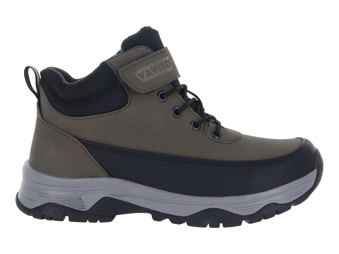 Tenis de Excursionismo Vavito Color Militar para Niño