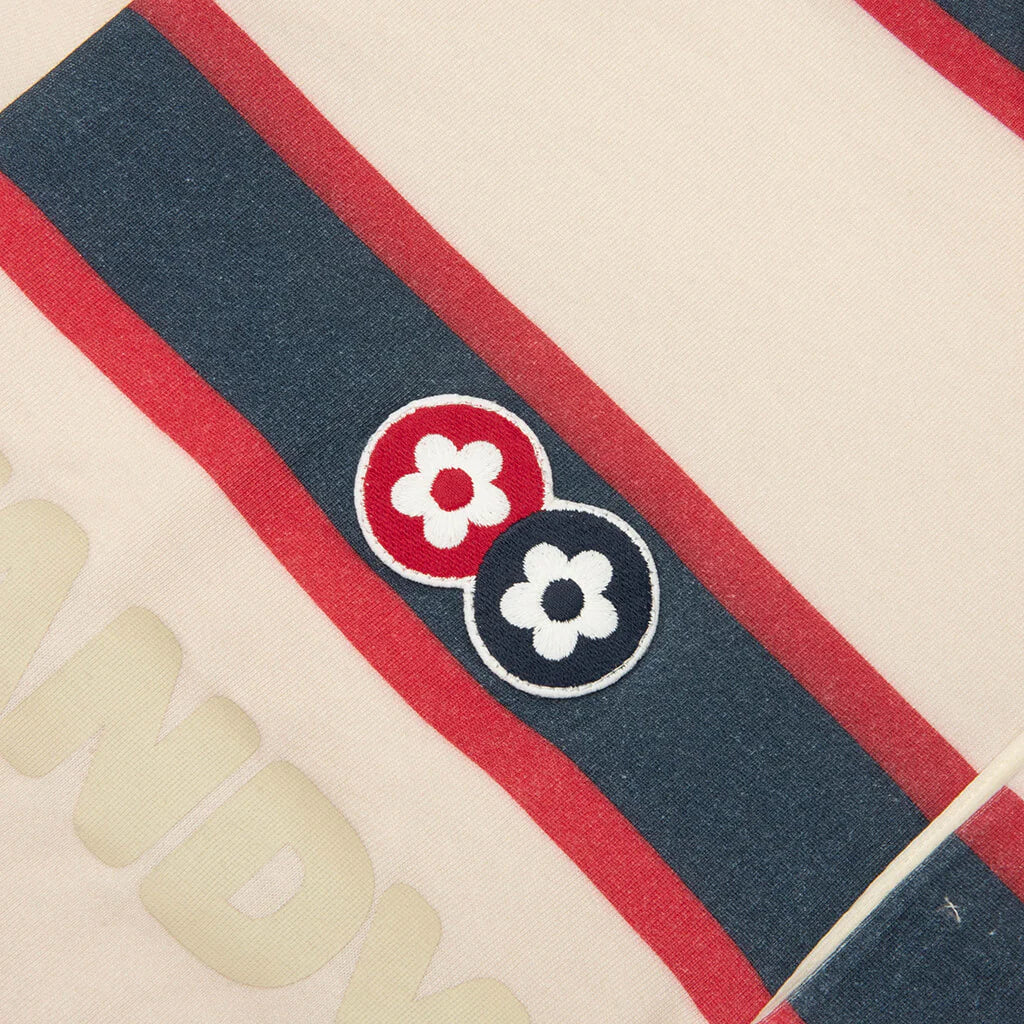 Stripe L S Rugby Beige