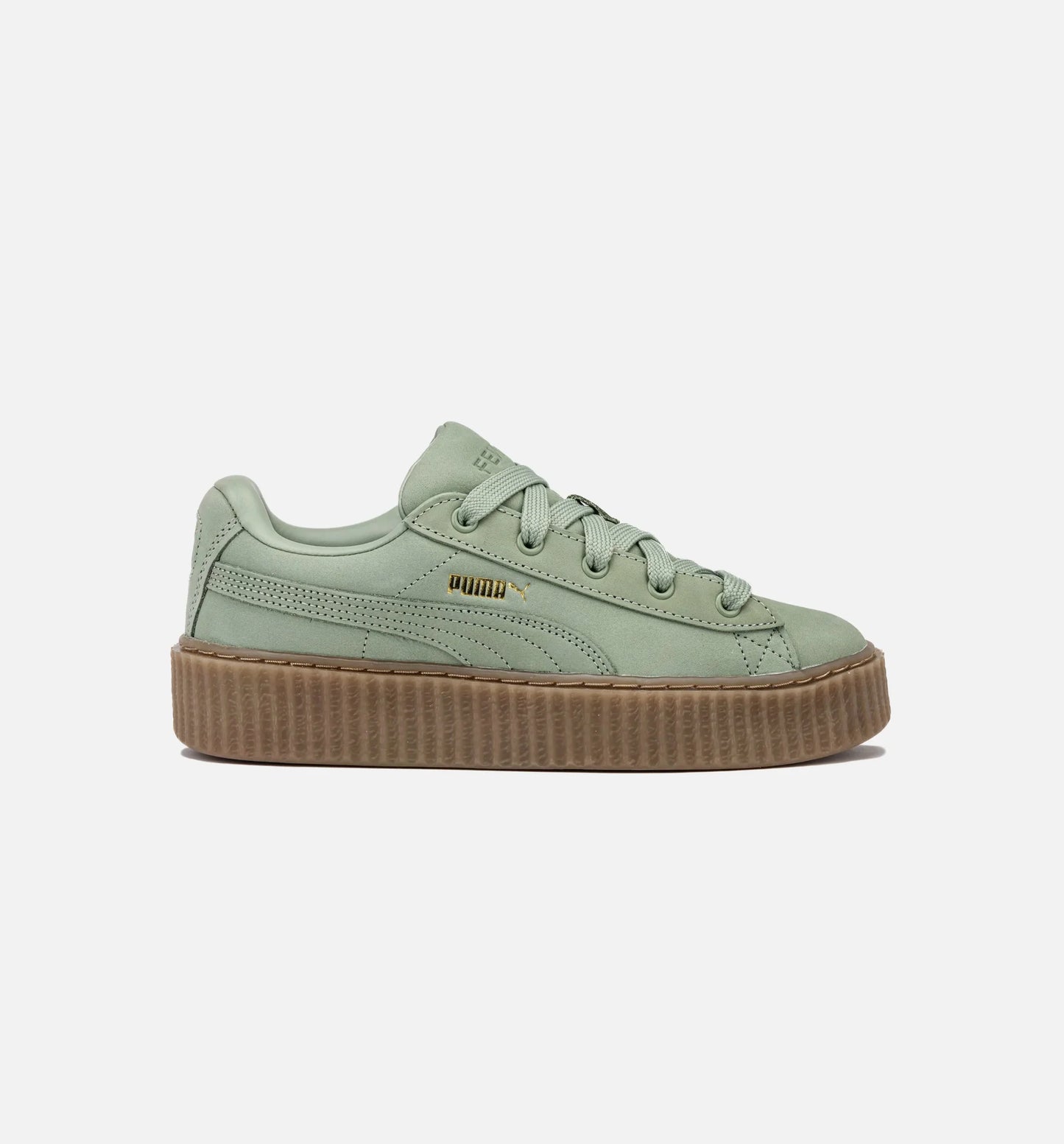Fenty Creeper Phatty Earth Tone Grade School Lifestyle Shoe Green Fog Gold Gum