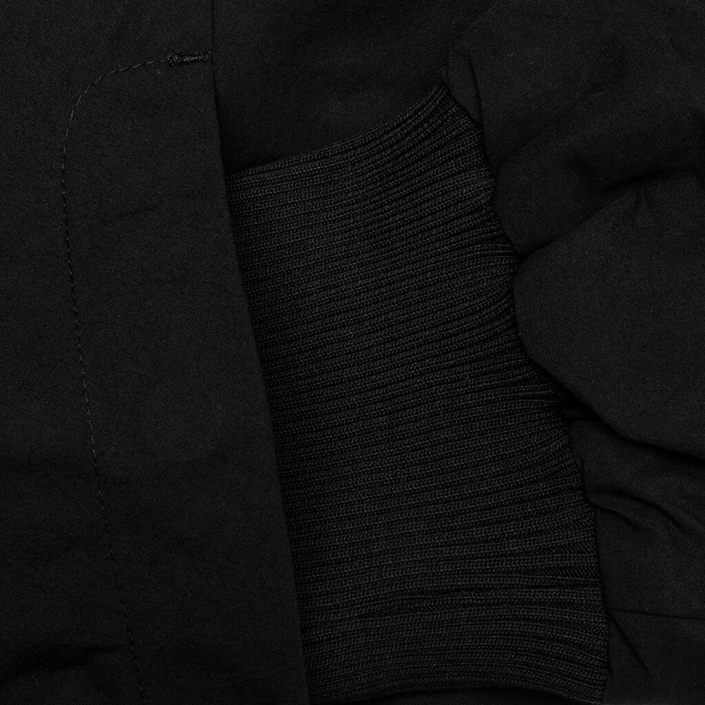 Nylon Bomber Jacket Black