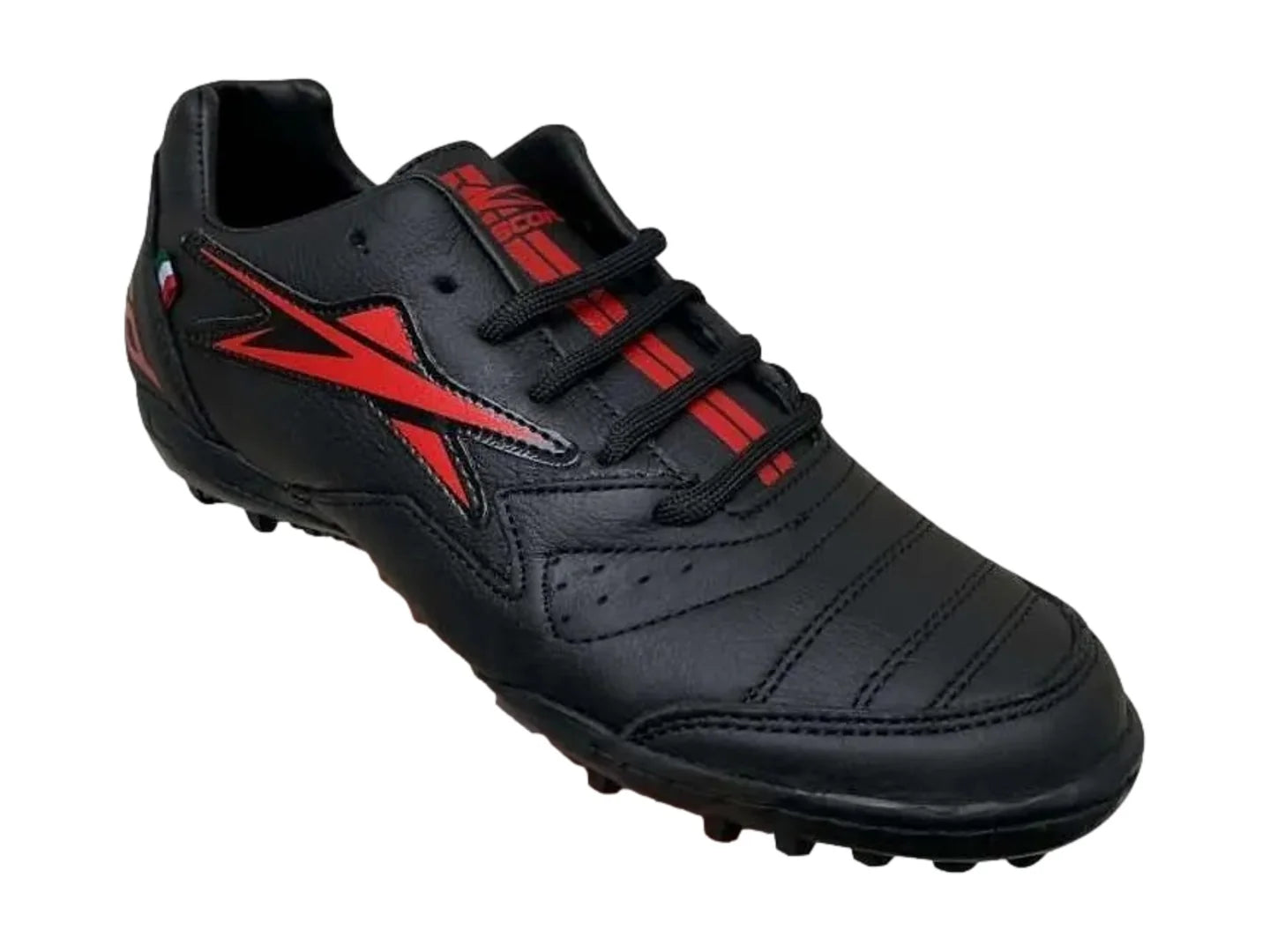 Tenis de Fútbol EESCORD Turf Negro Rojo para Hombre