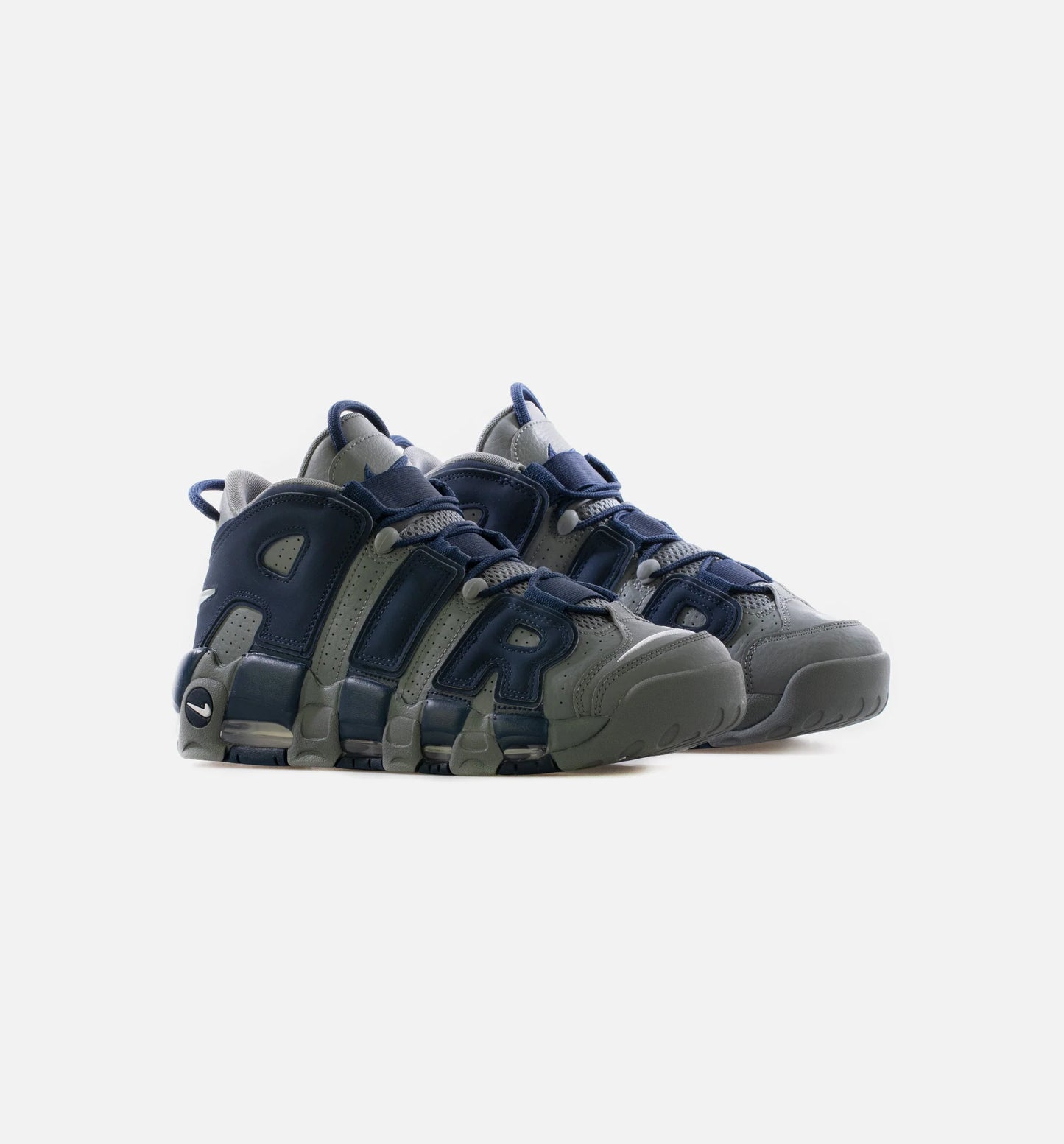 Air More Uptempo 96 Mens Basketball Shoe Cool Grey White Midnight Navy