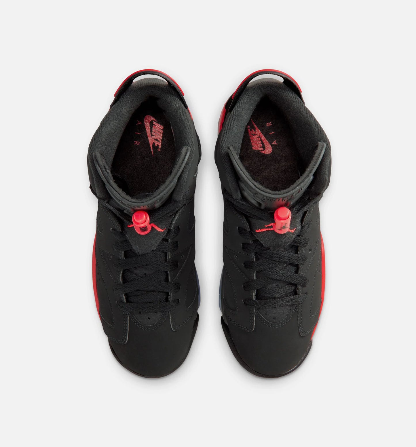 Air Jordan 6 Retro Infrared Salesman Grade School Lifestyle Shoe Black Light Crimson