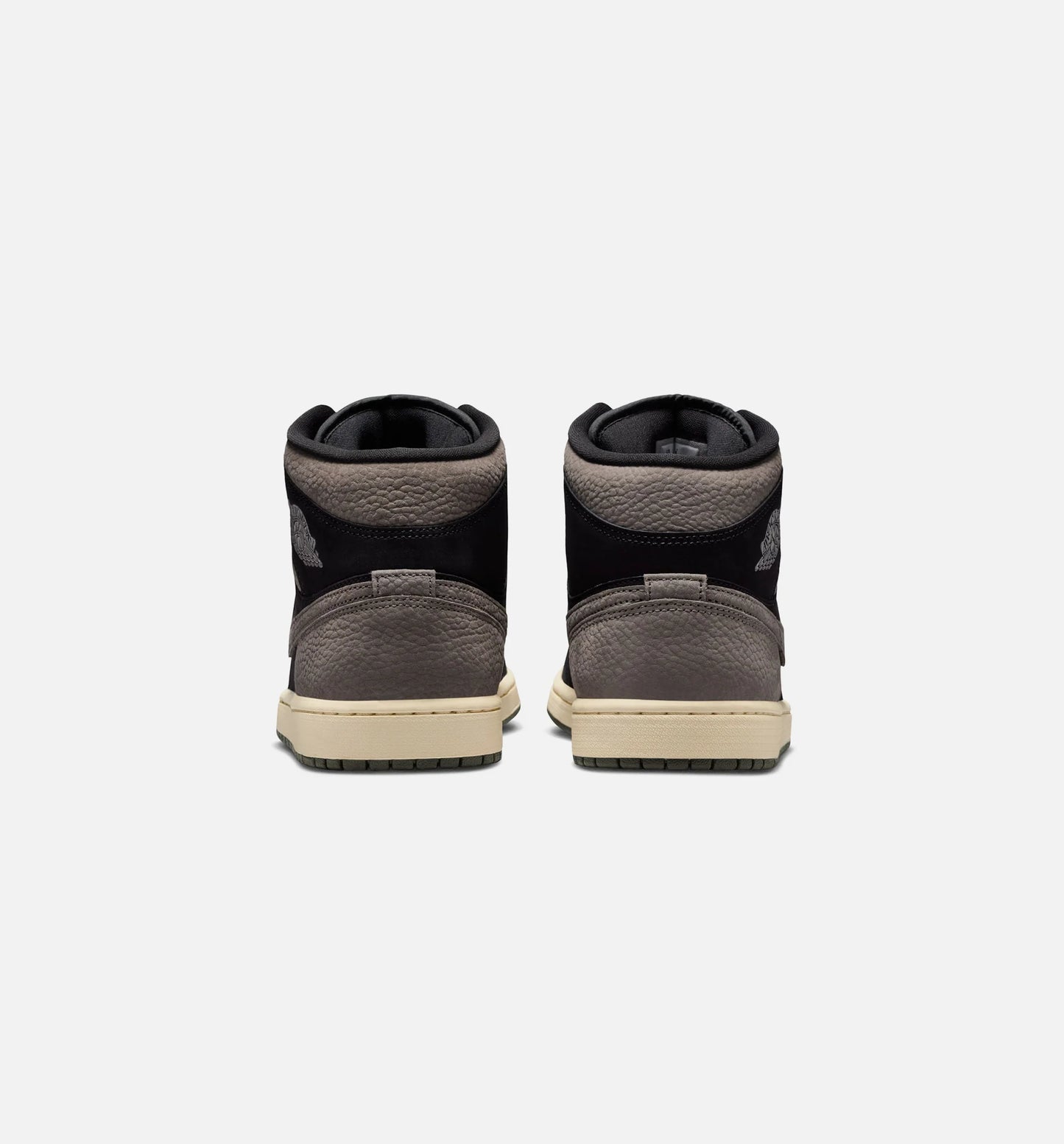 Air Jordan 1 Mid SE Mens Lifestyle Shoe Black Olive Grey Light Wild Mango