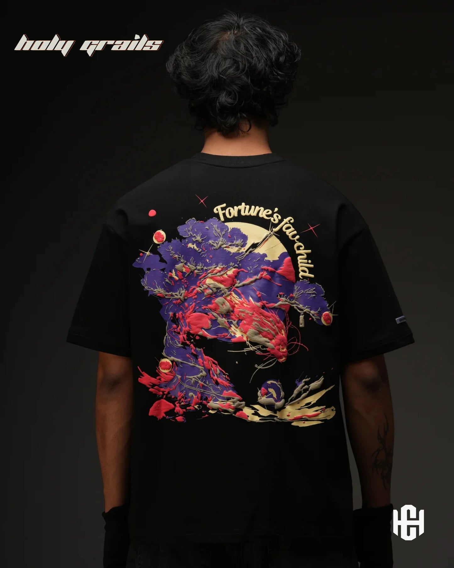 The Fortune Black Graphic Tee HG x Charactr
