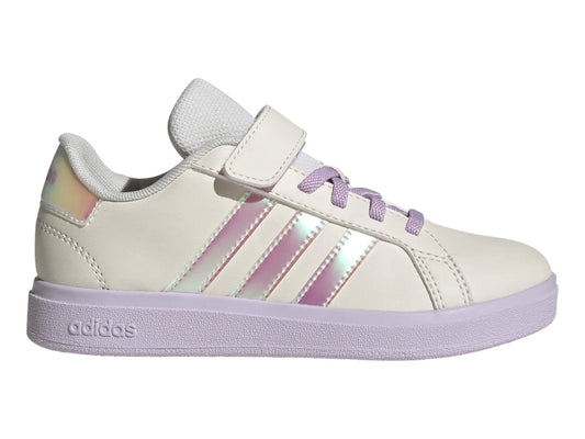 Tenis Adidas Grand Court 20 Blanco y Lila para Niña
