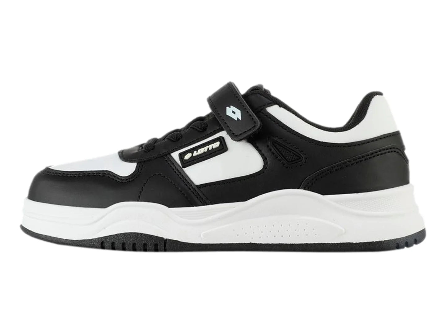 Tenis Lotto Zinzan Blanco y Negro para Niño