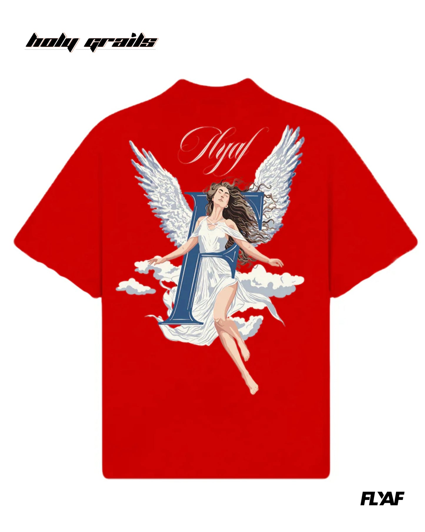 God Sent Red Oversize Tee HG x FLYAF