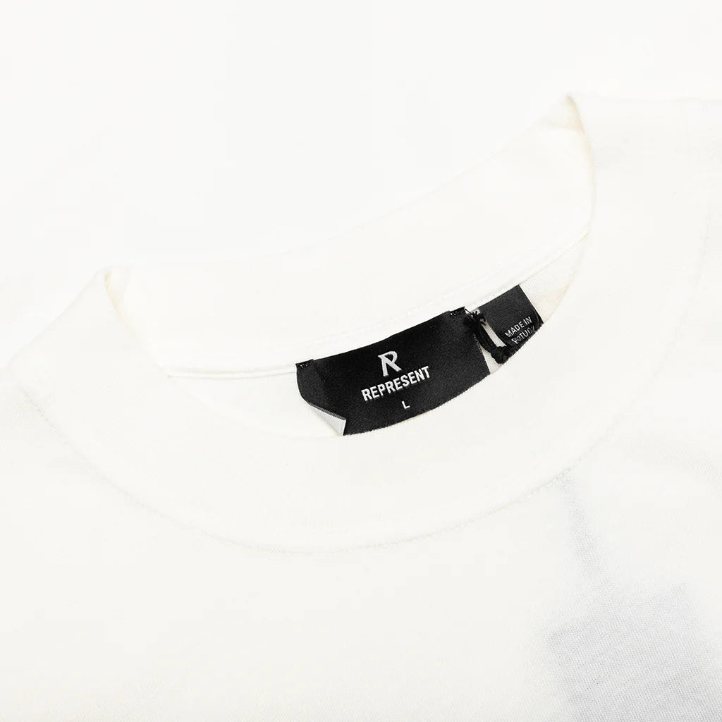 Owners Club Script T Shirt Flat White