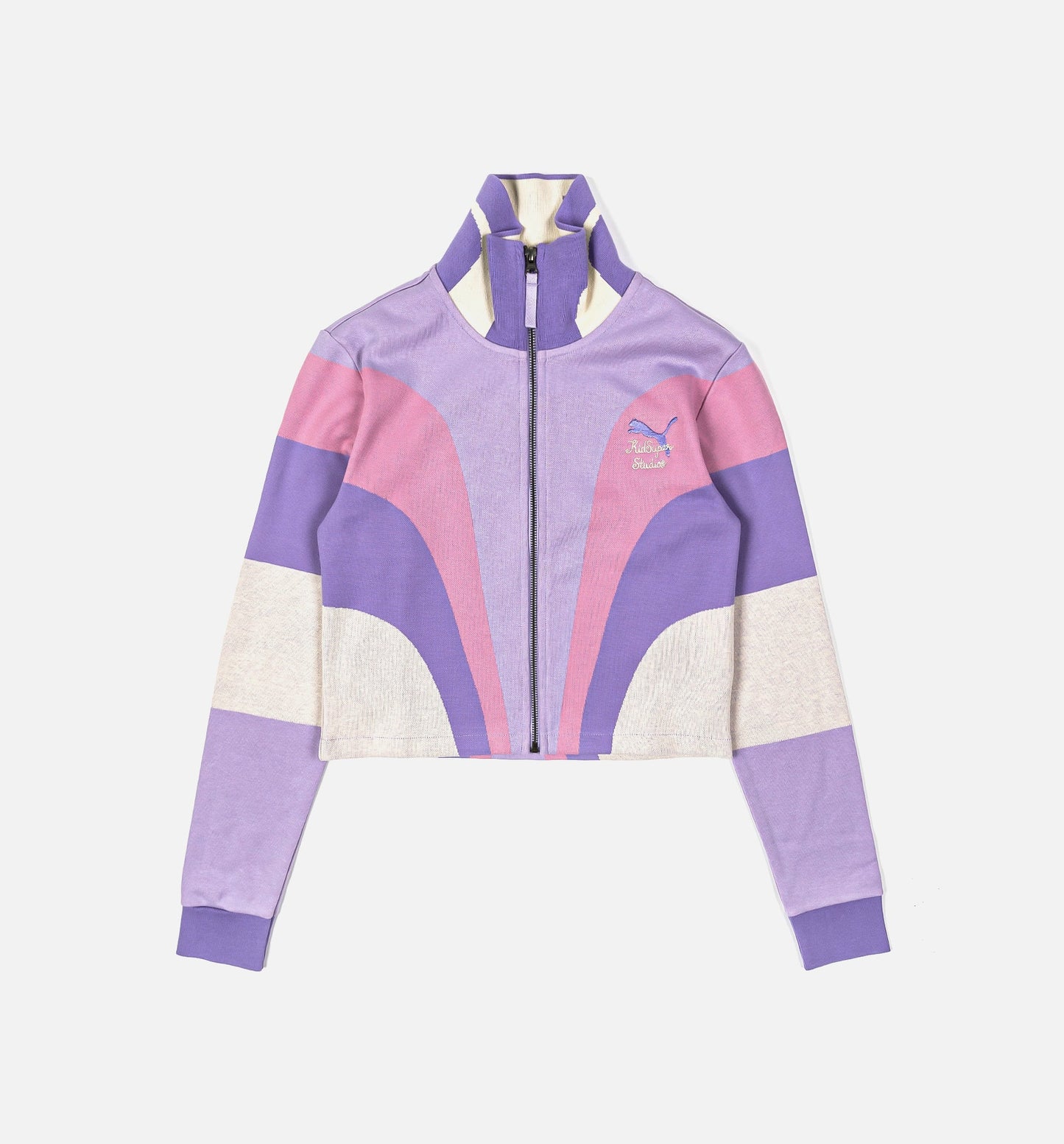 Puma x Kidsuper Zip Up Womens Jacket Purple Pink